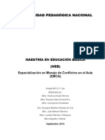 Especialidad Manejo de Conflictos