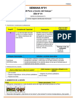 Sesiones de La Unidad 1°