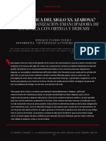 ¿Es La Música Del Siglo XX Azarosa?: Una Deshumanización Emancipadora de La Música Con Ortega Y Debussy