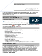 Curriculum Vitae: Otsuka Venus Automotive India Pvt. LTD