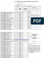 School Form 5 (SF 5) Report On Promotion and Level of Proficiency & Achievement