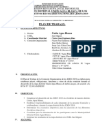 Plan de Trabajo de La Comisión Organizadora Distrital