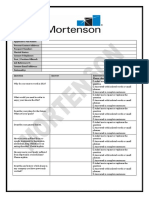 Mortenson Job Interview Questionnaire