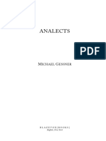 ANALECTS by Michael Gessner Book Preview