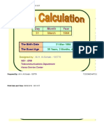 Calculate Your Age