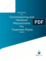 Pr8874 - Commissioning and Handover Specification Treatment Plants