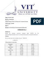 Name: Akansha Jagat Reg. No.: 18MEE0024 Course: Design of Water & Wastewater Treatment Systems Course Code: CLE5005 Slot: E1 Branch: M. Tech Energy & Environmental Engineering