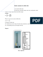 Elastic Constants of A Rubber Tube