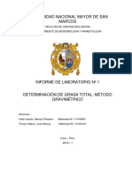 Determinación Del Porcentaje de Grasa, Método Soxhlet