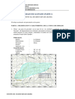 Trabajo Escalonado (Parte 1) : Parte 1: Delimitacion Y Caracteristica de La Cuenca de Embalse