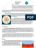 The Earth's Layers From Least To Most Dense