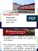 Emergency Care F