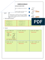 Multiplicacion de Numeros Decimales