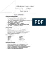 3 - Major Land Forms - Worksheet