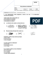 Prueba Lectura Complementaria El Problema de Martina Primero Básico