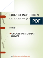 Quiz Competition Sadia Ahsan