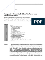 Comparative Tolerability Profiles of The Newer Versus Older Antidepressants