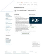 Curso Sap Planificacion de La Produccion Contenidos PDF