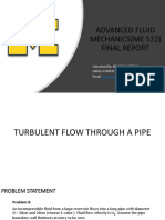 Ansys Fluent Project in Advanced Fluid Mechanics 