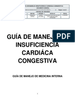 GUIA DE INSUFICIENCIA CARDIACA CONGESTIVA - Docx PDF