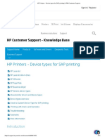 HP Printers - Device Types For SAP Printing - HP® Customer Support