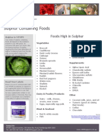 MTHFR Support Australia Sulphur Containing Foods