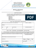 2019 Medical Certificate Form 211