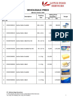 Price List - Anchor Lombok