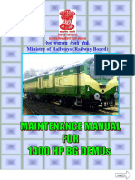 Maintenance Manual 1400 HP DEMUs