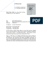 NiobateCeramics Glassceramic Effect of K2o Content On Breakdown Strength and EnergyDensityInNiobateGlassCeramic