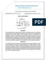 Destilacion Simple Informe de Laboratorio