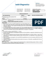 Thimmaiah: Molecular Biology Test Description Result Units