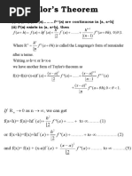 Tailor's Theorem: H H Fah Fa Hfa Fa Fa H N H Fa H N