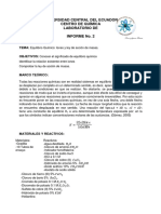 Equilibrio Químico. Iones y Ley de Acción de Masas