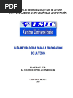 Documento Elaboración de Tesis ISIC