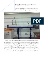 Operation of The Teaching Flume at The Cee Hydraulics Laboratory