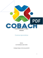 Funciones Trigonométricas en El Plano Cartesiano