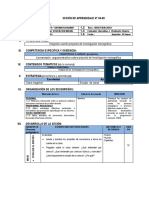 Sesión de Aprendizaje Investigacion I-2019