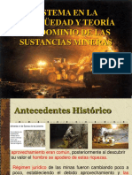 Sistema en La Antigüedad y Teoría Del Dominio de Las Sustancias Mineras