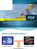 Supercomputing & Computational Biology: Presented by