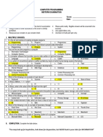 Computer Programming (.Net Technology) Exam