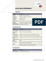 Salesforce Formulas Cheatsheet