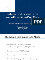 Collapse and Revival in The Jaynes-Cummings-Paul Model