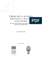 Crisis de La Justicia Boliviana - Carlos Bohrt 2017