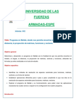 Informe de Algebra Lineal N 2