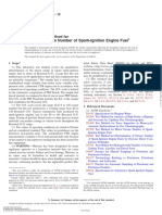 Research Octane Number of Spark-Ignition Engine Fuel: Standard Test Method For