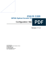 ZXA10 C220: Configuration Manual (CLI)