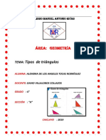 Clasificación de TRIÁNGULOS