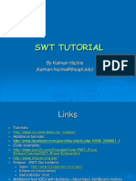 SWT Tutorial: by Kalman Hazins (Kalman - Hazins@jhuapl - Edu)