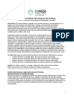 Beta-Lactam Antibiotic Skin Testing and Oral Challenge: From The ACAAI 2015 Drug Allergy and Anaphylaxis Committee